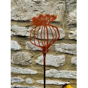3 Feet Poppy Seed Head Plant Pin Garden Art (Pack of 3) - Bare Metal/Ready to Rust 3 Feet Poppy Seed Head Plant Pin Garden Art (Pack of 3) - Bare Metal/Ready to Rust