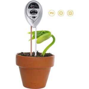 TEHTUY 3-in-1 function soil tester, moisture meter, humidity monitor, light, and pH detector with probe TEHTUY 3-in-1 function soil tester, moisture meter, humidity monitor, light, and pH detector with probe