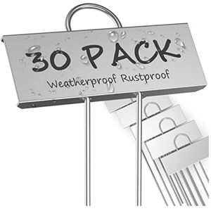 TLILY 30-Pack Metal Plant Labels Weatherproof Garden Markers Reusable Nursery Tags for Vegetables Herb Flower Seed Greenhouse TLILY 30-Pack Metal Plant Labels Weatherproof Garden Markers Reusable Nursery Tags for Vegetables Herb Flower Seed Greenhouse