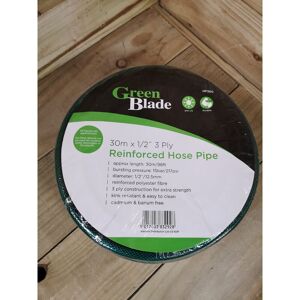 Green Blade 30m Reinforced Garden Hose Pipe / Hosepipe in Green Green Blade 30m Reinforced Garden Hose Pipe / Hosepipe in Green