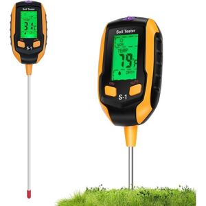TORMATOR (31×5.72.8×cm) 4-in-1 Soil Tester, Plant Moisture Meter with Plant/Soil Moisture/pH/Sunlight/Ambient Humidity Measurements and Backlit LCD Display TORMATOR (31×5.72.8×cm) 4-in-1 Soil Tester, Plant Moisture Meter with Plant/Soil Moisture/pH/Sunlight/Ambient Humidity Measurements and Backlit LCD Display