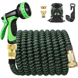 Ymyny - 3x 30m 100ft Telescopic Water Hose, 9 Functions Garden Hose with High Pressure Gun, Brass Accessories Ymyny - 3x 30m 100ft Telescopic Water Hose, 9 Functions Garden Hose with High Pressure Gun, Brass Accessories
