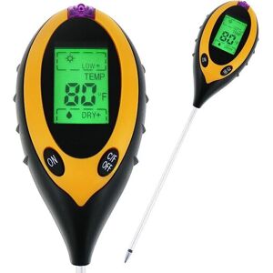 TEHTUY 4-in-1 Digital Indoor/Outdoor Soil Survey Instrument Measuring Meter for pH, Acidity, Sunlight, Humidity, and Temperature, for Garden, Farm, Lawn, TEHTUY 4-in-1 Digital Indoor/Outdoor Soil Survey Instrument Measuring Meter for pH, Acidity, Sunlight, Humidity, and Temperature, for Garden, Farm, Lawn,