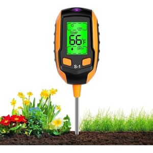 4-in-1 Soil Moisture Meter - Digital lcd Display - Plant Temperature/Soil Moisture/pH/Sunlight Intensity Tester. Ymyny 4-in-1 Soil Moisture Meter - Digital lcd Display - Plant Temperature/Soil Moisture/pH/Sunlight Intensity Tester. Ymyny