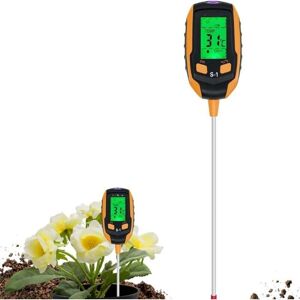 TORMATOR 4-in-1 Soil Tester with pH/Temperature/Humidity/Light for Gardening, Lawns, Agriculture and Outdoor Plants TORMATOR 4-in-1 Soil Tester with pH/Temperature/Humidity/Light for Gardening, Lawns, Agriculture and Outdoor Plants