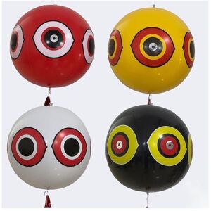 4-pack of bird repellent balloons with reflective eyes and crackling stripes to scare away sparrows and pigeons 4-pack of bird repellent balloons with reflective eyes and crackling stripes to scare away sparrows and pigeons