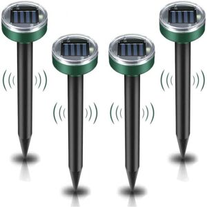Ymyny - 4 Pack Solar Mole Repellent, Ultrasonic Pest Repeller - Mole Control with IP65 Waterproof, Garden Mole Repellent Mole Repellent Ymyny - 4 Pack Solar Mole Repellent, Ultrasonic Pest Repeller - Mole Control with IP65 Waterproof, Garden Mole Repellent Mole Repellent