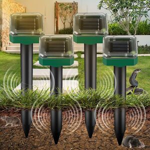 Deckon - Pack Ultrasonic Pet Repeller Ip65 Ultrasonic Solar Mole Repeller Garden Solar Repeller Anti Mice Anti Animal Deckon - Pack Ultrasonic Pet Repeller Ip65 Ultrasonic Solar Mole Repeller Garden Solar Repeller Anti Mice Anti Animal