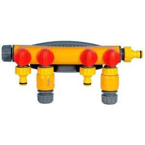 Hozelock - 2150 4 Way Tap Connector Garden Watering For Hose Pipe Water Timer Hozelock - 2150 4 Way Tap Connector Garden Watering For Hose Pipe Water Timer