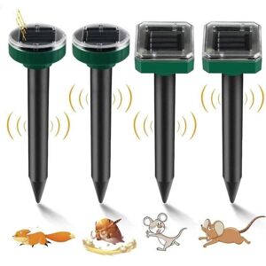 TEHTUY 4pcs Solar Mole Repellent, Ultrasonic Solar Mole Repellent, IP65 Waterproof Solar Mole Repellent, Ultrasonic Snake Repellent TEHTUY 4pcs Solar Mole Repellent, Ultrasonic Solar Mole Repellent, IP65 Waterproof Solar Mole Repellent, Ultrasonic Snake Repellent