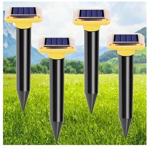 Linghhang - 4Pcs Solar Ultrasonic Mole Repeller IP66 Waterproof Mole Repellents Ultrasonic Snake Repellent Anti Rodents Linghhang - 4Pcs Solar Ultrasonic Mole Repeller IP66 Waterproof Mole Repellents Ultrasonic Snake Repellent Anti Rodents