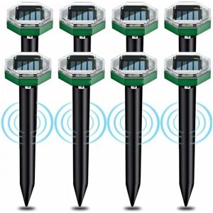 CYSLMUK 8pcs Solar Ultrasonic Mole Repeller, Solar Ultrasonic Mole Repellent with IP65 Waterproof, Can Be Used in Gardens, Terraces and Lawns to Repel Moles CYSLMUK 8pcs Solar Ultrasonic Mole Repeller, Solar Ultrasonic Mole Repellent with IP65 Waterproof, Can Be Used in Gardens, Terraces and Lawns to Repel Moles