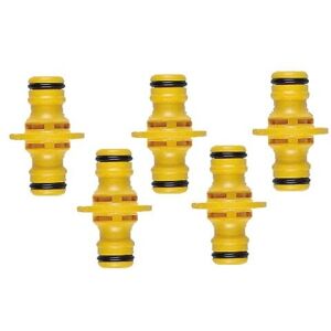 Hozelock - 5 Double Male Connectors 2291 Garden Hose Pipe Fitting Attachment Pack Hozelock - 5 Double Male Connectors 2291 Garden Hose Pipe Fitting Attachment Pack