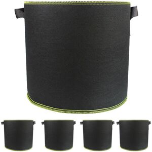 Linghhang - 5 Pcs Non-Woven Plant Bag 5 Gallon Vegetable Potato Planting Bag Linghhang - 5 Pcs Non-Woven Plant Bag 5 Gallon Vegetable Potato Planting Bag