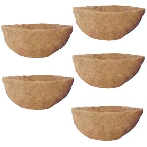Kingfisher - 5 x 40cm 16 Inch Hanging Basket Coco Liner Replacement Flower Planter Kingfisher - 5 x 40cm 16 Inch Hanging Basket Coco Liner Replacement Flower Planter