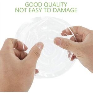 TLILY 50 Pcs 8 Inch Clear Plastic Plant Saucer Drip Trays for Indoor and Outdoor Plants Succulent Flower Planter Pot TLILY 50 Pcs 8 Inch Clear Plastic Plant Saucer Drip Trays for Indoor and Outdoor Plants Succulent Flower Planter Pot