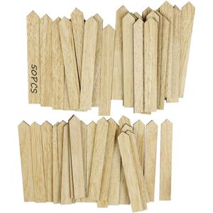 Longziming - 50 Pcs Bamboo Plant Tags for Plants, Garden Plant Seedling Markers, Bamboo Plant Decoration for Vegetable Garden, Small Sign Accessory Longziming - 50 Pcs Bamboo Plant Tags for Plants, Garden Plant Seedling Markers, Bamboo Plant Decoration for Vegetable Garden, Small Sign Accessory