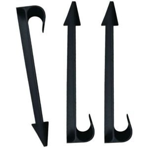 TORMATOR 50 pieces drip irrigation stakes, drip irrigation support stakes, ground fixing stakes, black, 11.2cm TORMATOR 50 pieces drip irrigation stakes, drip irrigation support stakes, ground fixing stakes, black, 11.2cm
