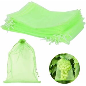Gotrays - 50 Pieces Grape Protection Bags, 40x30cm, Organza Bags with Drawstring, Fruit Protection Bag, Insect Netting, Protection and Pest Control Gotrays - 50 Pieces Grape Protection Bags, 40x30cm, Organza Bags with Drawstring, Fruit Protection Bag, Insect Netting, Protection and Pest Control