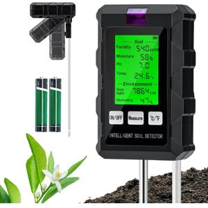 WOIYIC 6 in 1 Soil pH Tester, Humidity/Fertility/PH/Temperature/Light/Ambient Humidity Tester WOIYIC 6 in 1 Soil pH Tester, Humidity/Fertility/PH/Temperature/Light/Ambient Humidity Tester
