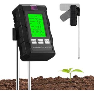 TEHTUY 6-in-1 Soil pH Tester, Plant Moisture Meter with Soil Fertility/Moisture/pH/Temperature/Sunlight/Ambient Humidity, with LCD Screen, for TEHTUY 6-in-1 Soil pH Tester, Plant Moisture Meter with Soil Fertility/Moisture/pH/Temperature/Sunlight/Ambient Humidity, with LCD Screen, for