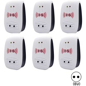 TEHTUY 6 Pack Ultrasonic Pest Repellent, Indoor Electronic Ultrasonic Pest Repeller for Insects, Mosquitoes, Mice, Ants, Cockroaches - (Upgraded, European TEHTUY 6 Pack Ultrasonic Pest Repellent, Indoor Electronic Ultrasonic Pest Repeller for Insects, Mosquitoes, Mice, Ants, Cockroaches - (Upgraded, European
