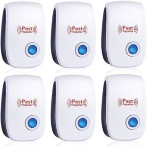 MCBOSON 6-Pack Ultrasonic Pest Repeller, Anti-Cockroach, Ant, Mouse, Bed Bug, Rat, Rodent, Mosquito, Spider Repellent for Home, Office, Warehouse & Hotel MCBOSON 6-Pack Ultrasonic Pest Repeller, Anti-Cockroach, Ant, Mouse, Bed Bug, Rat, Rodent, Mosquito, Spider Repellent for Home, Office, Warehouse & Hotel
