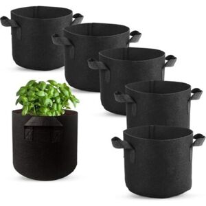MCBOSON 6 Pcs Plant Grow Bags, Non-Woven Fabric Pots with Handles for Planting Potatoes, Tomatoes, Strawberries, Vegetables, Flowers and Other Plants (2 MCBOSON 6 Pcs Plant Grow Bags, Non-Woven Fabric Pots with Handles for Planting Potatoes, Tomatoes, Strawberries, Vegetables, Flowers and Other Plants (2