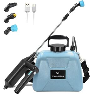 Aiperq - 7.4V/2400mAh Electric Sprayer, 5L Garden Sprayer, Retractable Roof Sprayer, Pressure Sprayer with 3 Adjustable Nozzles and 5 Liter Water Tank Aiperq - 7.4V/2400mAh Electric Sprayer, 5L Garden Sprayer, Retractable Roof Sprayer, Pressure Sprayer with 3 Adjustable Nozzles and 5 Liter Water Tank