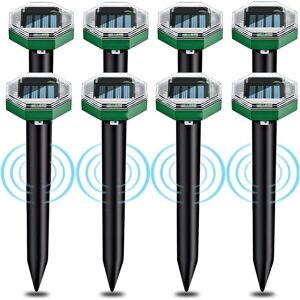 Aiperq - 8pcs Solar Ultrasonic Mole Repellent, Solar Ultrasonic Mole Repellent with IP65 Waterproof Rating, Can Be Used in Gardens, Yards and Lawns Aiperq - 8pcs Solar Ultrasonic Mole Repellent, Solar Ultrasonic Mole Repellent with IP65 Waterproof Rating, Can Be Used in Gardens, Yards and Lawns