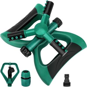 Memkey - Automatic Garden Sprinkler, 360° Rotatable, Adjustable Lawn Watering System Covering Large Areas with Leak-Free Design, Durable 3-Arm Memkey - Automatic Garden Sprinkler, 360° Rotatable, Adjustable Lawn Watering System Covering Large Areas with Leak-Free Design, Durable 3-Arm