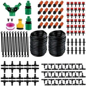 Shining House - AlwaysH Drip Irrigation Kit, 30M Drip Irrigation System Automatic Garden Watering Drip Irrigation Kit for Gardens Automatic Watering Shining House - AlwaysH Drip Irrigation Kit, 30M Drip Irrigation System Automatic Garden Watering Drip Irrigation Kit for Gardens Automatic Watering