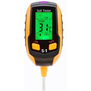 Alwaysh - in 1 Moisture Meter - Digital lcd Display - Plant Temperature/Soil Moisture/pH/Sunlight Intensity - Soil Tester for Gardening, Agriculture, Alwaysh - in 1 Moisture Meter - Digital lcd Display - Plant Temperature/Soil Moisture/pH/Sunlight Intensity - Soil Tester for Gardening, Agriculture,