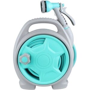 Alwaysh - Portable Hose Reel, Wall Mounted Garden Hose, Garden Hose Reel 15M Retractable Garden Hose Reel with 6 Water Spray Modes Alwaysh - Portable Hose Reel, Wall Mounted Garden Hose, Garden Hose Reel 15M Retractable Garden Hose Reel with 6 Water Spray Modes