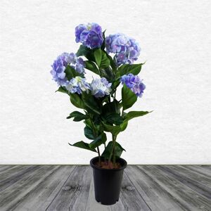 Leaf Artificial Hydrangea Flowering Plant Blue Leaf Artificial Hydrangea Flowering Plant Blue