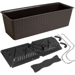 Prosperplast Markenartikel - deuba® Self Watering Balcony Railing Flower Box 6L/12L Hanging Ratolla Planter 39cm - Umbra (de) Prosperplast Markenartikel - deuba® Self Watering Balcony Railing Flower Box 6L/12L Hanging Ratolla Planter 39cm - Umbra (de)