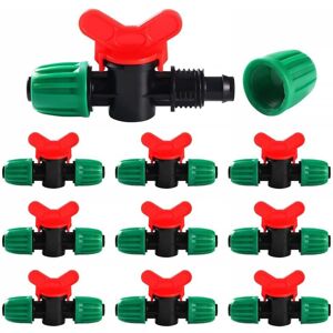 Ccykxa - a 10 Pcs 16mm Irrigation Switch Valve, Irrigation Pipe Valve Switch, Lock Valves for Drip Irrigation System, for 16mm Hose, Green Ccykxa - a 10 Pcs 16mm Irrigation Switch Valve, Irrigation Pipe Valve Switch, Lock Valves for Drip Irrigation System, for 16mm Hose, Green