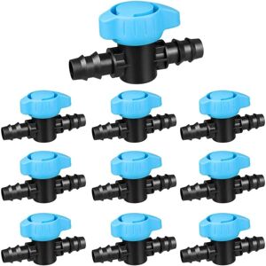 A 10 Pcs Drip Irrigation Shut Off Valve Straight Drip Valve 16mm Planting Garden Backyard Irrigation Hose Connection - Ccykxa A 10 Pcs Drip Irrigation Shut Off Valve Straight Drip Valve 16mm Planting Garden Backyard Irrigation Hose Connection - Ccykxa