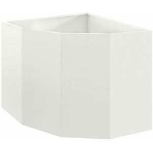 Corner Planter White 60 x 60 x 50 cm Steel vidaXL Corner Planter White 60 x 60 x 50 cm Steel vidaXL