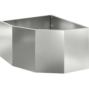 Corner Planter Silver 60 x 60 x 35 cm Galvanised steel vidaXL Corner Planter Silver 60 x 60 x 35 cm Galvanised steel vidaXL