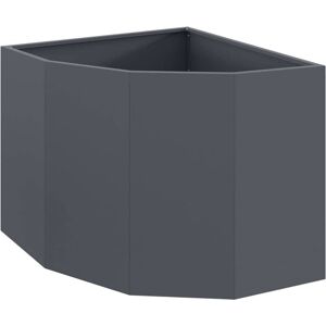 Corner Planter Anthracite 60 x 60 x 50 cm Steel vidaXL Corner Planter Anthracite 60 x 60 x 50 cm Steel vidaXL