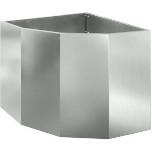 Corner Planter Silver 60 x 60 x 50 cm Galvanised steel vidaXL Corner Planter Silver 60 x 60 x 50 cm Galvanised steel vidaXL