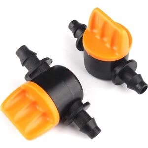 CSPARKV 10pcs Micro 4/7mm 1/4 Garden Irrigation Hose Barbed Water Flow Control Valve Drip Irrigation System Garden Hose Fittings Connector Accessories CSPARKV 10pcs Micro 4/7mm 1/4 Garden Irrigation Hose Barbed Water Flow Control Valve Drip Irrigation System Garden Hose Fittings Connector Accessories