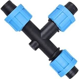 Csparkv - 16mm 10Pcs Gardening Drip Tee Barbed Fittings Hose Connector Pipes Garden Accessory Home Tools Household Accessories Sprinkler Irrigation Csparkv - 16mm 10Pcs Gardening Drip Tee Barbed Fittings Hose Connector Pipes Garden Accessory Home Tools Household Accessories Sprinkler Irrigation