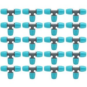 Csparkv - 20pcs Barbed Tee Fittings, 16mm Barbed Hose Connectors Drip Irrigation Fittings Tubing Tee Connectors 3 Way Adapter Water Pipe Joints Csparkv - 20pcs Barbed Tee Fittings, 16mm Barbed Hose Connectors Drip Irrigation Fittings Tubing Tee Connectors 3 Way Adapter Water Pipe Joints