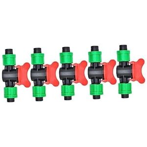 Csparkv - 5Pcs Green Valve 16mm Garden Hose Barb Connector 1/2 Valves Hose Link Drip Straight Valve Double Knob Outdoor Dripper Straight Valve Change Csparkv - 5Pcs Green Valve 16mm Garden Hose Barb Connector 1/2 Valves Hose Link Drip Straight Valve Double Knob Outdoor Dripper Straight Valve Change