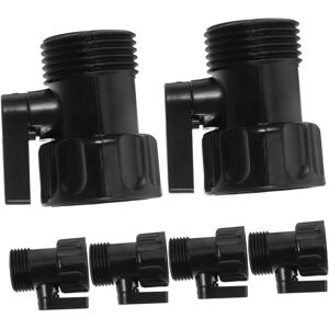 Csparkv - 6pcs 3/4' Garden Hose Shut Off Valve Water Flow Control Accessories Garden Hose Connectors Practical Coupling Black Color Csparkv - 6pcs 3/4' Garden Hose Shut Off Valve Water Flow Control Accessories Garden Hose Connectors Practical Coupling Black Color