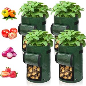 The 4 Pack Potato Grow Bags 7 Gallon Vegetable Grow Bags 4 Pack Waterproof and uv Resistant - Csparkv The 4 Pack Potato Grow Bags 7 Gallon Vegetable Grow Bags 4 Pack Waterproof and uv Resistant - Csparkv