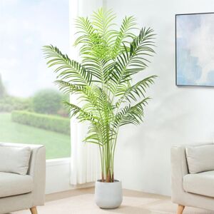 Mcc Direct - Decorative Artificial Palm Tree with Plastic Planter and Artificial Moss 160cm Mcc Direct - Decorative Artificial Palm Tree with Plastic Planter and Artificial Moss 160cm