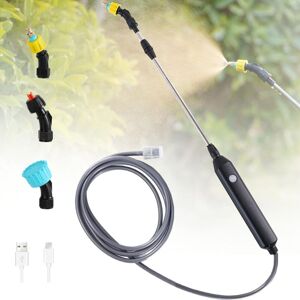 Tinor - Electric Garden Sprayer with 3 Nozzles and 3M Hose, usb Rechargeable, for Plant Protection, Weeding and Car Washing (5V) Tinor - Electric Garden Sprayer with 3 Nozzles and 3M Hose, usb Rechargeable, for Plant Protection, Weeding and Car Washing (5V)